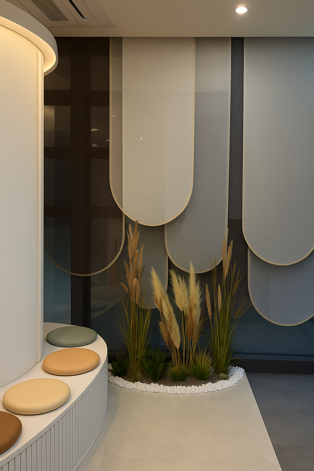 Wave Curve Sheer Roller Blind