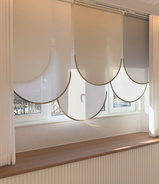 Wave Curve Sheer Roller Blind
